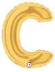 7" Megaloon Jr. Letter C - Gold (5ct) - Betallic