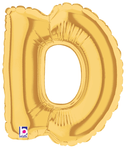 7" Megaloon Jr. Letter D - Gold (5ct) - Betallic