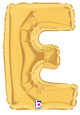 7" Megaloon Jr. Letter E - Gold (5ct) - Betallic