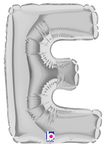 7" Megaloon Jr. Letter E - Silver (5ct) - Betallic