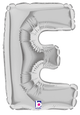 7" Megaloon Jr. Letter E - Silver (5ct) - Betallic