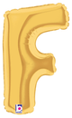 7" Megaloon Jr. Letter F - Gold (5ct) - Betallic