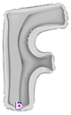 7" Megaloon Jr. Letter F - Silver (5ct) - Betallic