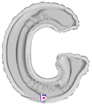7" Megaloon Jr. Letter G - Silver (5ct) - Betallic