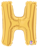7" Megaloon Jr. Letter H - Gold (5ct) - Betallic
