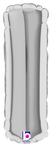 7" Megaloon Jr. Letter I - Silver (5ct) - Betallic