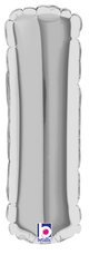 7" Megaloon Jr. Letter I - Silver (5ct) - Betallic