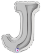 7" Megaloon Jr. Letter J - Silver (5ct) - Betallic