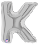 7" Megaloon Jr. Letter K - Silver (5ct) - Betallic