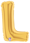 7" Megaloon Jr. Letter L - Gold (5ct) - Betallic