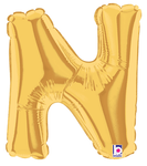 7" Megaloon Jr. Letter N - Gold (5ct) - Betallic