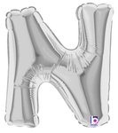 7" Megaloon Jr. Letter N - Silver (5ct) - Betallic
