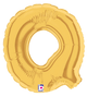 7" Megaloon Jr. Letter Q - Gold (5ct) - Betallic