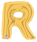 7" Megaloon Jr. Letter R - Gold (5ct) - Betallic