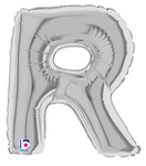 7" Megaloon Jr. Letter R - Silver (5ct) - Betallic