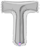 7" Megaloon Jr. Letter T - Silver (5ct) - Betallic