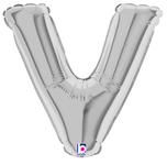 7" Megaloon Jr. Letter V - Silver (5ct) - Betallic