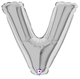 7" Megaloon Jr. Letter V - Silver (5ct) - Betallic