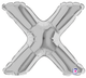 7" Megaloon Jr. Letter X - Silver (5ct) - Betallic