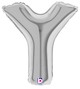 7" Megaloon Jr. Letter Y - Silver (5ct) - Betallic