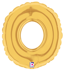 7" Megaloon Jr. Number 0 - Gold (5ct) - Betallic