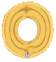 7" Megaloon Jr. Number 0 - Gold (5ct) - Betallic