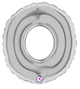 7" Megaloon Jr. Number 0 - Silver (5ct) - Betallic