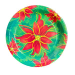 7" Paper Plates - Vintage Poinsettia (6ct)