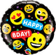 Smileys Happy Birthday 18" Balloon