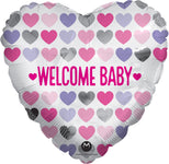 Welcome Baby Girl 17" Balloon