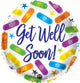 Get Well Bandaids 17" Balloon