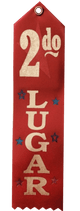 8" Award Ribbon - 2do Lugar