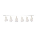 8' Tassel Garland - White - The Beistle Company