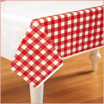 Table Cover - Red Gingham - Amscan