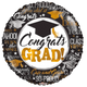 18" Congrats Grad - Silver & Gold (100ct) - Conver USA