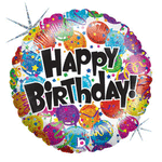 18" Party Balloon Birthday Holographic