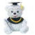 12" Grad Bear Plush - Black