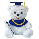 12" Grad Bear Plush - Blue