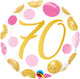 Pink/Gold Dots 70 18" Balloon