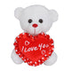 7" I Love You White Bear Plush