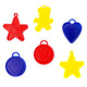 8g Balloon Weights Assorted - Primary Shapes (100ct)