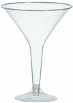 8oz Martini Glasses - Clear (20ct) - Amscan