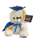 9" Congrats Grad! White Teddy Bear 1ct