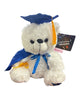 9" Congrats Grad! White Teddy Bear 1ct
