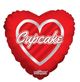 9" Heart - Cupcake