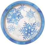 9" Paper Plates - Snowflakes (8ct) - Unique