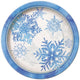 9" Paper Plates - Snowflakes (8ct) - Unique