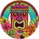 7" Paper Plates -  Tropical Tiki (60ct) - Amscan