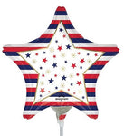 9" Patriotic Stars and Stripes (25ct) - Anagram