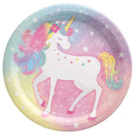 9" Paper Plates - Enchanted Unicorn (8ct) - Amscan